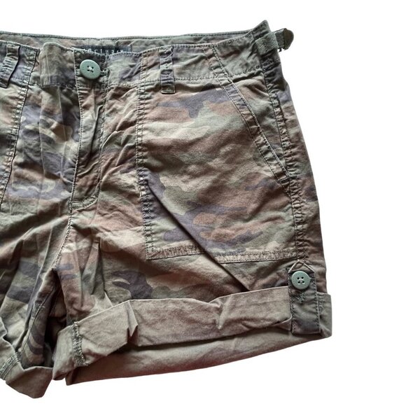 Sanctuary Squad Camo Shorts Cotton Blend Brown Green Size‎ 27 - Picture 4 of 10